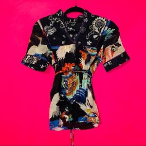 Lucky Brand Tied Blouse